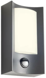  Aplica exterior cu LED Warp 90486, cu senzor, 8W, 490lm, lumina calda, antracit + opal, moderna (1076433)