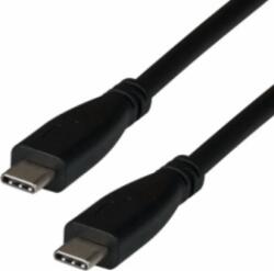 M-CAB 7001335 USB-C apa - USB-C apa 4.0 Adat és töltő kábel - Fekete (2m) (7001335)