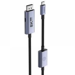 Baseus USB 3.0 Type C DisplayPort 1.4 Átalakító Fekete 1.5m B0063370D111-02 (B0063370D111-02)