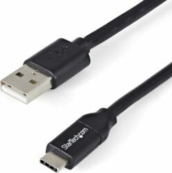 StarTech USB2AC2M USB-A apa - USB-C apa 2.0 Adat és töltő kábel - Fekete (2m) (10db/csomag) (USB2AC2M10PK)