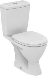 Ideal Standard Set Vas WC pe pardoseala cu rezervor aparent si capac soft close Ideal Standard Eurovit Plus 35x63 cm evacuare orizontala (V337101)