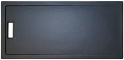Belform Cadita dus dreptunghiulara acril aspect piatra Belform Celesta Slim 170x80 cm, negru (27CD6011)
