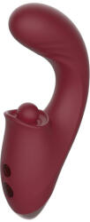 Chisa-novelties Chisa Kissen Tide Vibration + Thrusting + Tapping Tip Red Vibrator