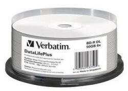 Verbatim Disc Blu-ray Verbatim BD-R DL 50GB 6x Wide White Thermal Printable 43750 (43750)