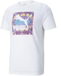 PUMA Graphic Tee Summer Streetwear Puma White XXL | Bărbați | Tricouri | Alb | 532553-52 (532553-52)