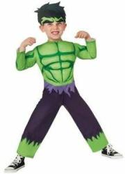 BigBuy Costum Deghizare pentru Copii Verde Om Musculos 2 Piese Mărime L