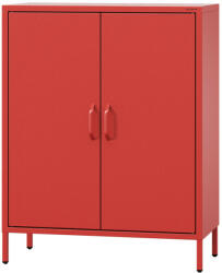 JAN NOWAK VITO Kis szekrény polcokkal, 800 x 1015 x 400 mm, Modern: piros