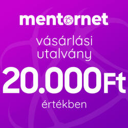 Szolgáltatás MentorNet vásárlási utalvány 20.000 Ft értékben (VASU20000)