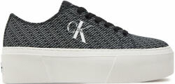 Calvin Klein Sneakers Calvin Klein Jeans Flatform+ Cupsole Low Lace Cs Mr YW0YW01420 Black/Bright White Aop 0GM
