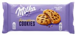 Milka Cookies Sensations keksz alpesi tejcsokoládé darabokkal és tejcsokoládés töltelékkel 156 g - bevasarlas