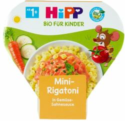 HiPP BIO mini rigatoni zöldséges-tejszínes szószban tésztakészítmény 1 éves kortól gyerekeknek 250 g