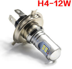 HD Racing SMD-H4-12smd canbus párban, 10-30W, 7, 5W, fényszóró led (3030-H4)
