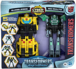 Hasbro Transformers: Earth Spark - Cyber-Combiner Űrdongó és Mo Malto átalakítható és kombinálható robotfig (F8439)