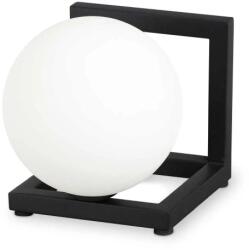 Ideal Lux Veioza Angolo 284316, H: 12 cm, metal negru, sticlă albă (284316)