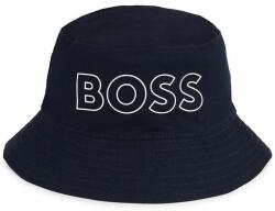 Boss kifordítható gyerek pamut kalap sötétkék, pamut - sötétkék 50