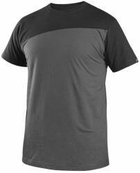 CXS Férfi póló CXS OLSEN - Sötétszürke / fekete | 3XL (1610-404-734-97)