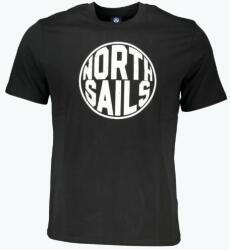 North Sails Tricou barbati din bumbac cu imprimeu cu logo si croiala Regular fit negru (FI-902836000_NE0999_M)