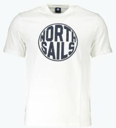 North Sails Tricou barbati din bumbac cu imprimeu cu logo si croiala Regular fit alb (FI-902836000_BI0101_S)