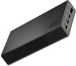 Green Cell GC PowerPlay 20S Power Bank 20000mAh 22.5W PD USB C Fast Charging powerbank mobiltelefon töltő iPhone 15 14 13 12 (PBGC03S)