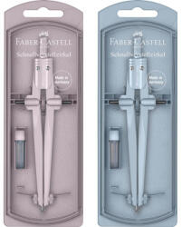 Faber-Castell Körző Készlet Faber-Castell Gyorsállítóval Stream 2024 Fényes Rózsa, Jégkék (174554)