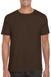 Gildan softstyle, GI64000, kereknyakú pamut póló, Dark Chocolate-3XL