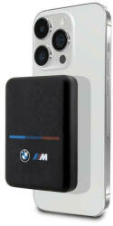 BMW M Collection MagSafe Powerbank (FEPB5MNCAK) MagSafe kompatibilis hordozható külső akkumulátor és vezeték nélküli töltő, 5000 mAh, 15W, fekete