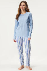 Jadea Pijama Glicine lungă albastru_deschis S