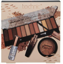 Technic Set Machiaj 4 Produse Cosmetice, Technic, Mega Nudes Collection, Vegan