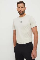 EA7 Emporio Armani pamut póló bézs, férfi, nyomott mintás - bézs XL - answear - 19 190 Ft