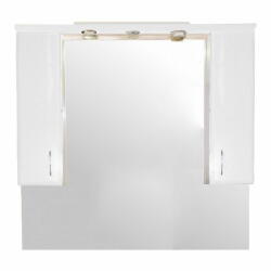 Leziter Bianca Plus 105 fürdőszoba bútor felsőszekrény, magasfényű fehér színben