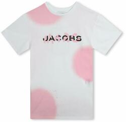 Marc Jacobs gyerek pamutruha fehér, mini, egyenes - fehér 138 - answear - 31 490 Ft