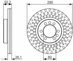 Bosch Disc frana BOSCH 0 986 479 626 (0 986 479 626) - automobilus