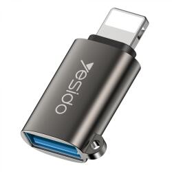  Adaptor OTG USB 3.0 la Lightning 480Mbps - Yesido (GS14) - Black (KF236943)