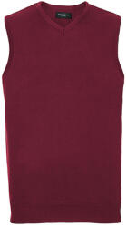 Russell Collection Adults' V-Neck Sleeveless Knitted Pullover (704004313)