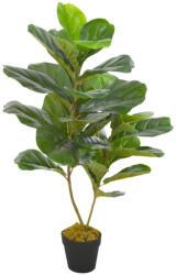 vidaXL Plantă artificială ficus cu ghiveci, verde, 90 cm (280172)