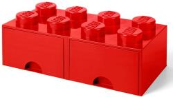  Cutie depozitare LEGO 2x4 cu sertare, rosu, LEGO 40061730 (40061730)