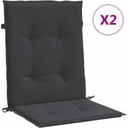 vidaXL Perne scaun de grădină, 2 buc. , negru, 100x50x3 cm (47560) - comfy
