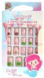 Bling Unghii false pentru copii, 24 buc. - Bling Little Miss Nails 559