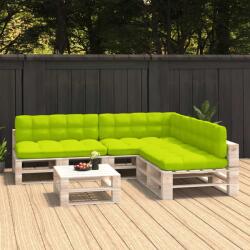 vidaXL Perne pentru canapea din paleți, 7 buc, verde crud (314599) - comfy