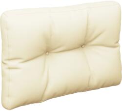 vidaXL Pernă pentru canapea din paleți, crem, 60 x 40 x 12 cm (314439)