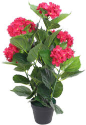 vidaXL Hortensie artificială cu ghiveci 60 cm, roșie (244440)