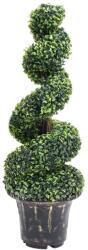 vidaXL Plantă artificială de cimișir cu ghiveci, verde, 100cm, spirală (336505)