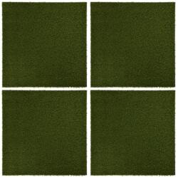 vidaXL Plăci de iarbă artificială, 4 buc. , 50x50x2, 5 cm cm, cauciuc (316172)