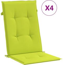 vidaXL Perne scaun de grădină, 4 buc. , verde aprins, 120x50x4 cm (314120)