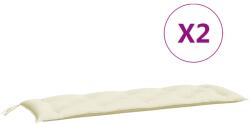 vidaXL Pernă pentru balansoar, alb crem, 150 cm, material textil (315018)