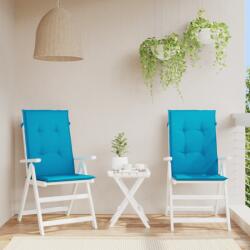 vidaXL Perne scaun de grădină, 2 buc, albastru, 120x50x3 cm (43183)