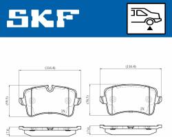 SKF set placute frana, frana disc SKF VKBP 90793 E - automobilus