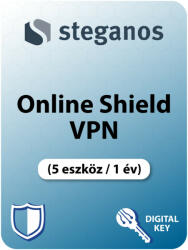 Avanquest Software mySteganos Online Shield VPN (5 eszköz / 1 év) (Elektronikus licenc) (ST-12147)