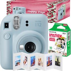 Fujifilm Instax Mini 12 Pastel Blue 10 + Happy Days Aparat foto analogic