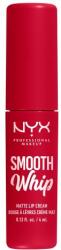 NYX Cosmetics Smooth Whip Matte Lip Cream habosított állagú rúzs a tökéletesen sima ajkakért 4 ml árnyék 13 Cherry Creme